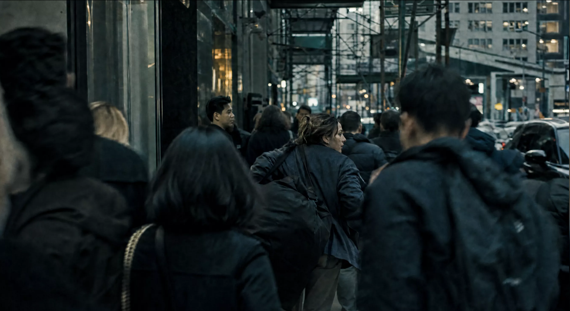 City street video created from two keyframes